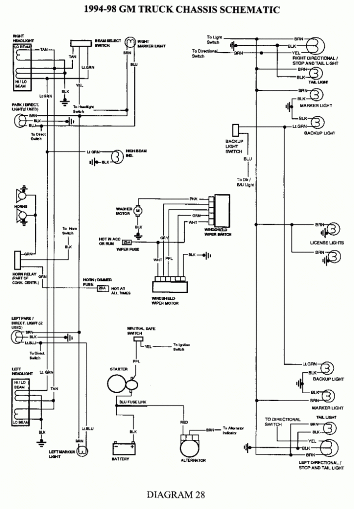 1994 Chevy Silverado Wiring Diagram Fuse Box And Wiring