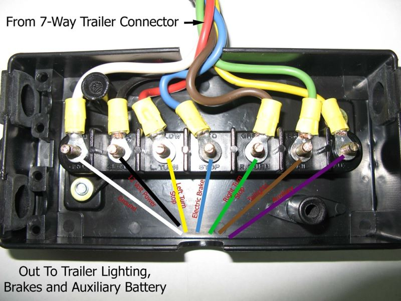Wiring Diagram For Junction Box And Or Breakaway Kit On A