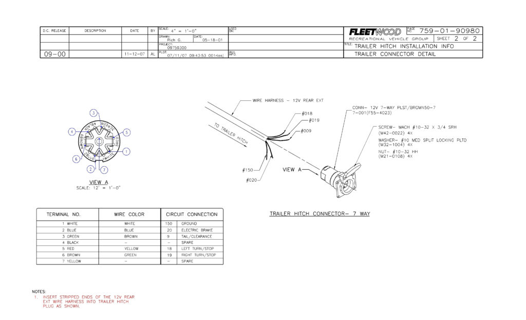 Bargman 7 Way Trailer Wiring Diagram Trailer Wiring Diagram