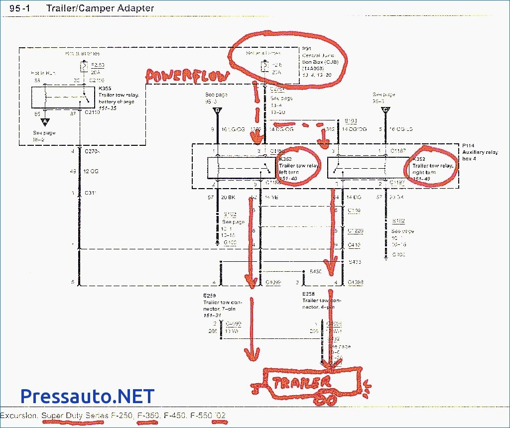 99 F350 Trailer Brake Wiring Diagram