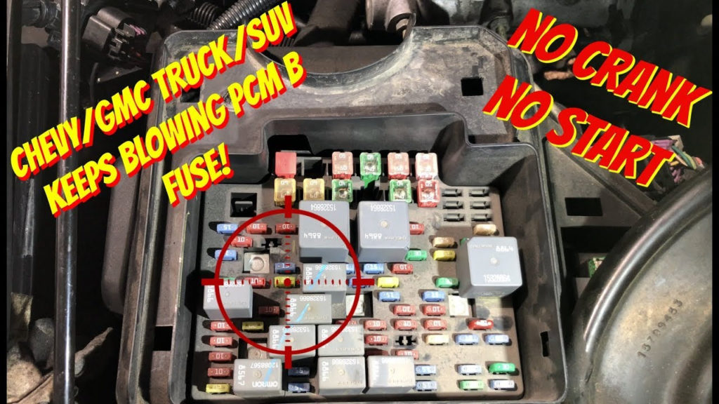 Chevy GMC Truck Or Suv No Crank No Start PCM B Fuse