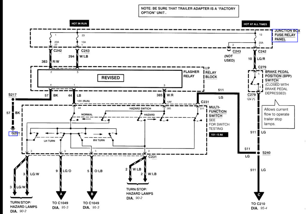 Ford F250 Wiring Diagram For Trailer Lights Trailer