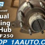 How To Install Replace Manual Locking 4x4 Hub Ford F250