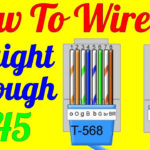 How To Make Straight Through Cable Rj45 Cat 5 5e 6