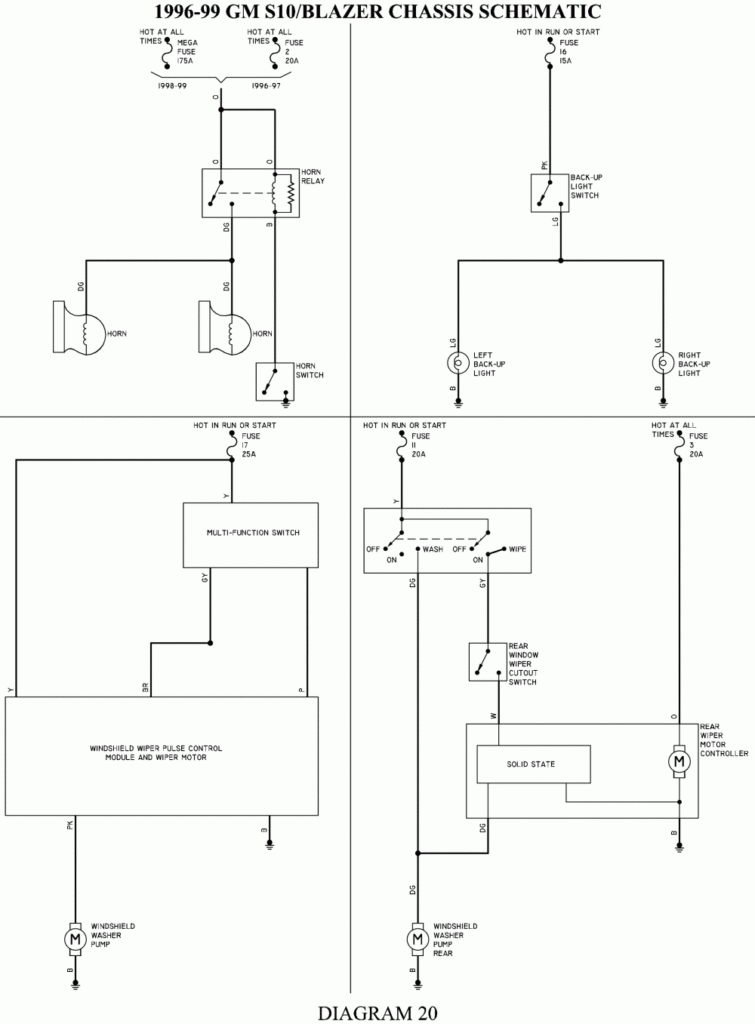 1999 Chevy Blazer Trailer Wiring Diagram Trailer Wiring