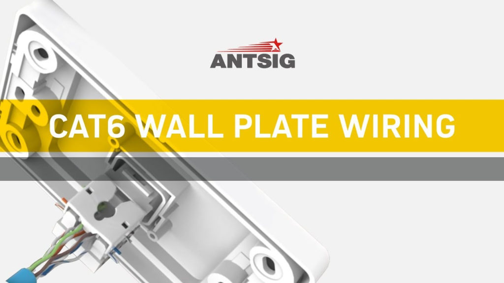 ANTSIG How To Wire A CAT6 Wall Plate YouTube