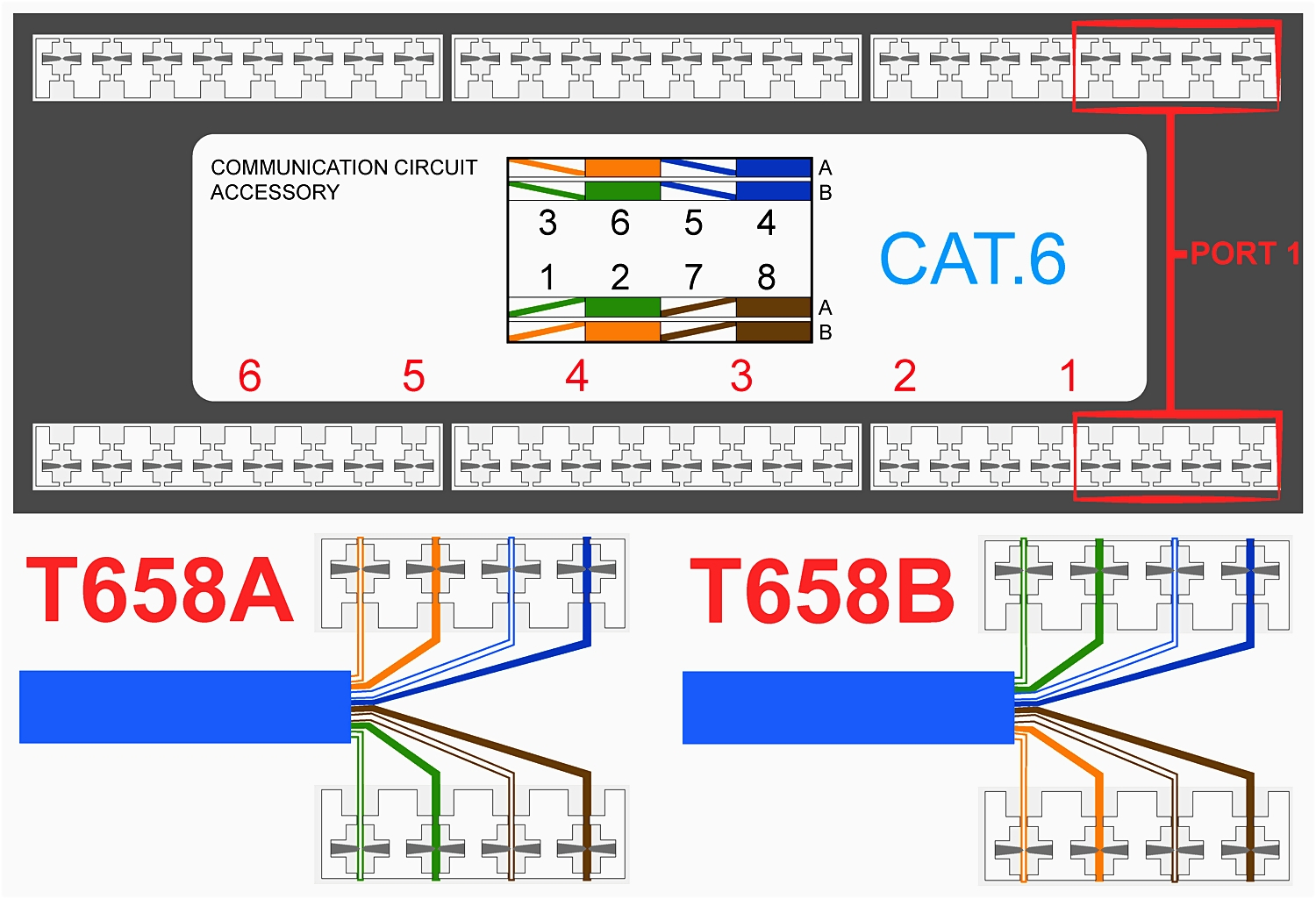 Cat6 Wiring Diagram Wall Jack