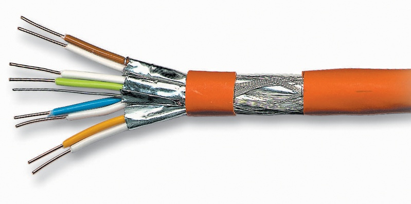 CAT7 Ethernet Cable Order Of Wires In The Clamp Network