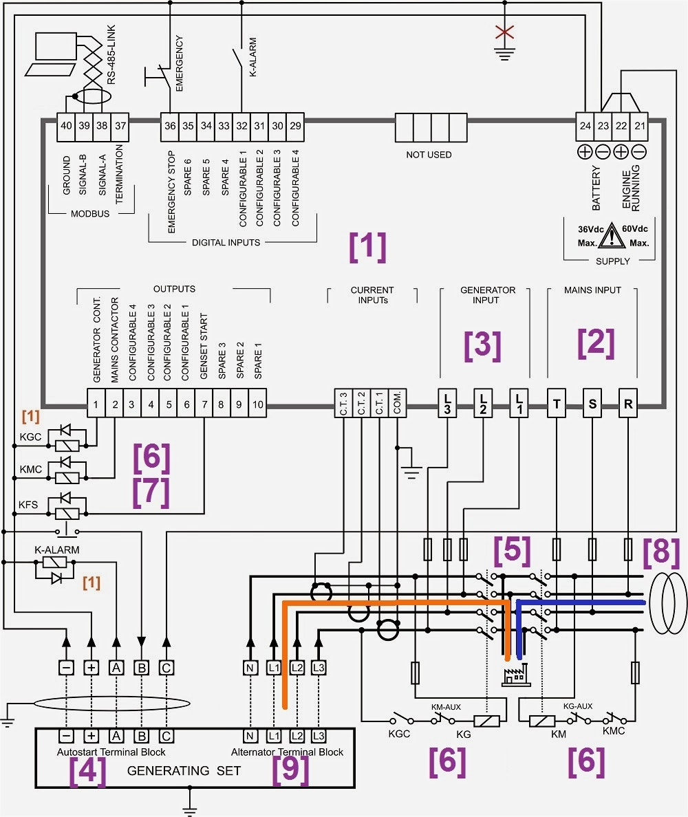 Cat Generator Control Panel Wiring Diagram