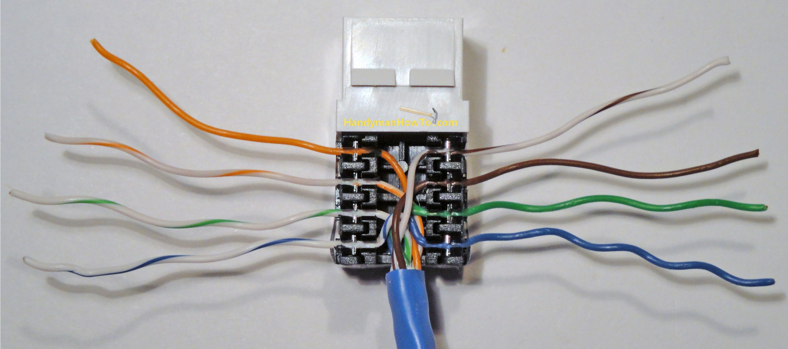 Cat 5e Wall Jack Wiring Diagram