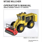 Download Tigercat Mulcher M726E Operator S Manual PDF