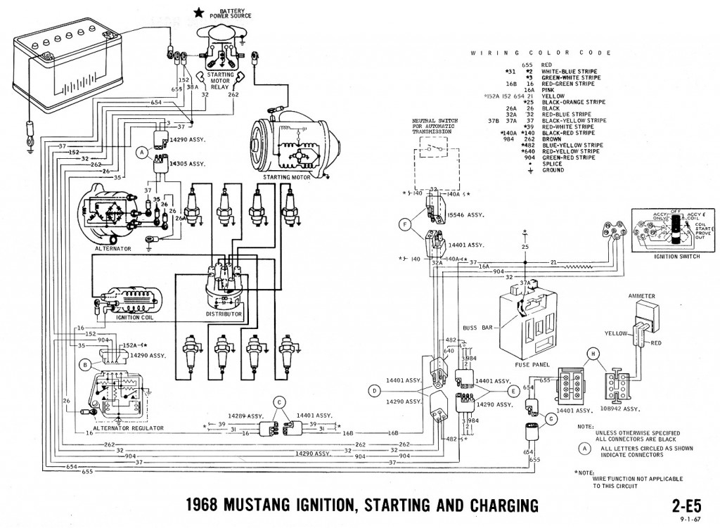 1968 Mustang Ignition Wiring Diagram