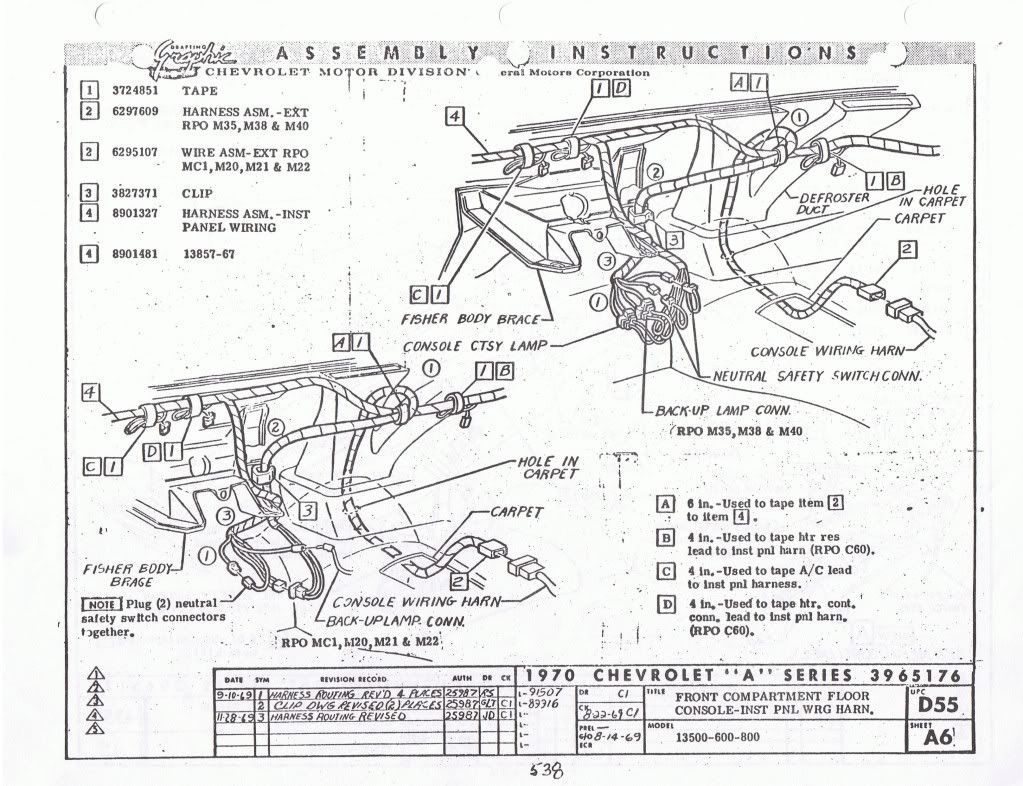 1970 Chevelle Ignition Switch Wiring Diagram