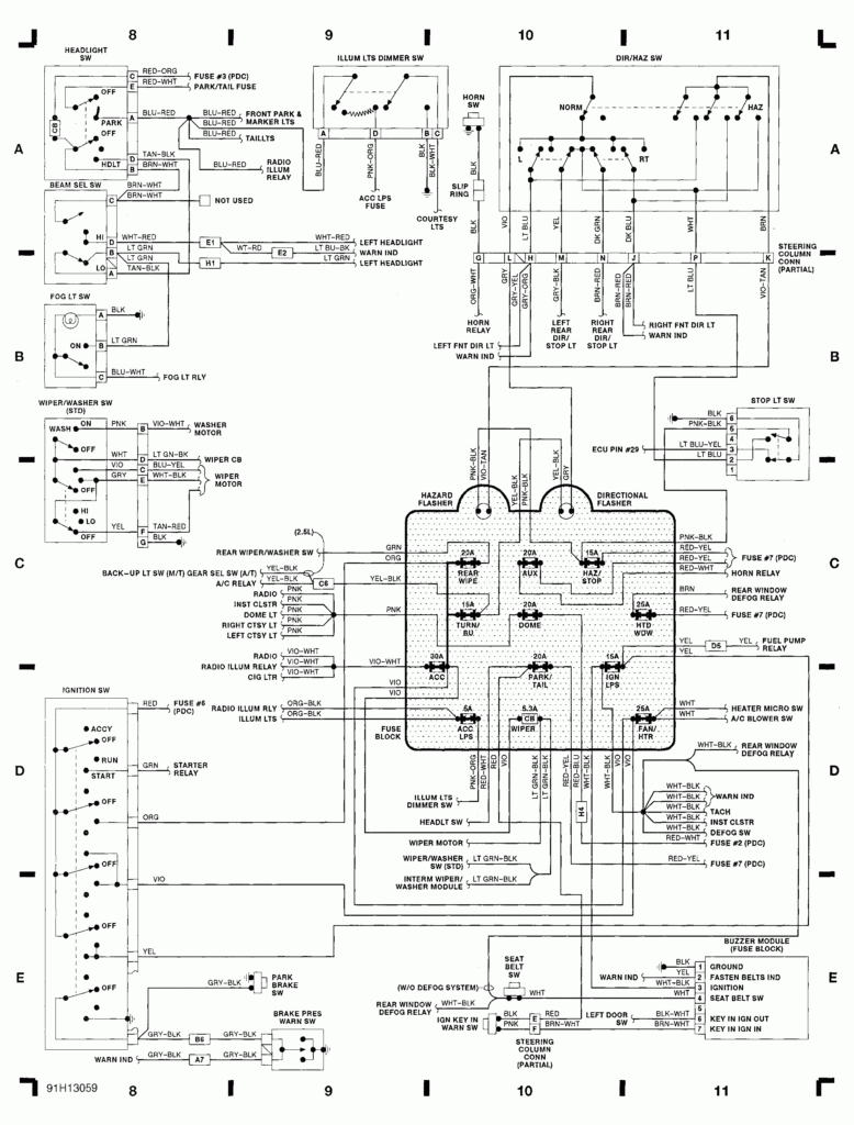 1988 Jeep Cherokee Wiring Diagram Database Wiring Diagram Sample