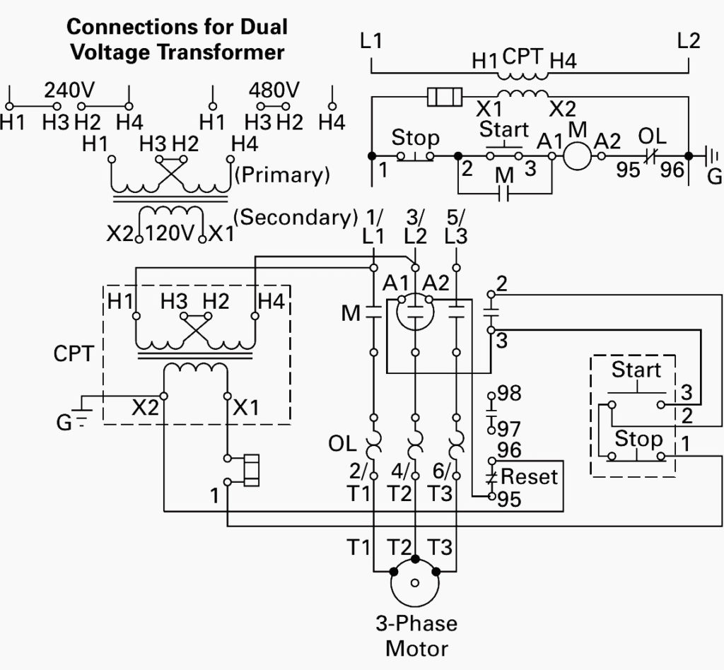 480v To 240v Transformer Wiring Diagram Free Wiring Diagram