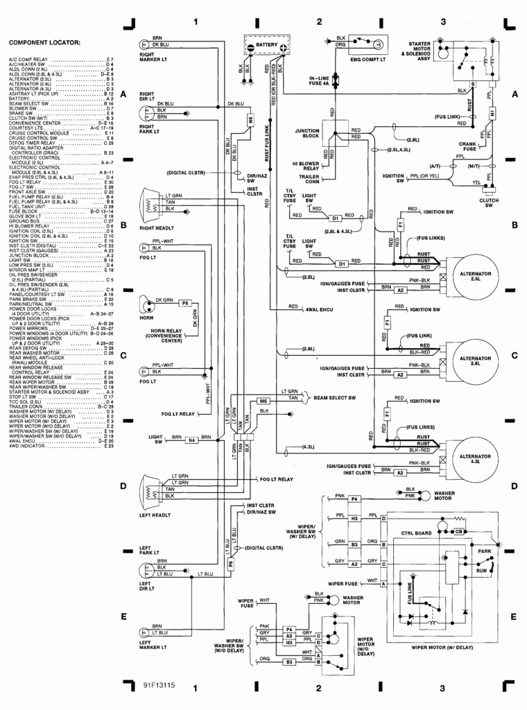 91 S10 Turn Signal Wiring Diagram Wiring Diagram