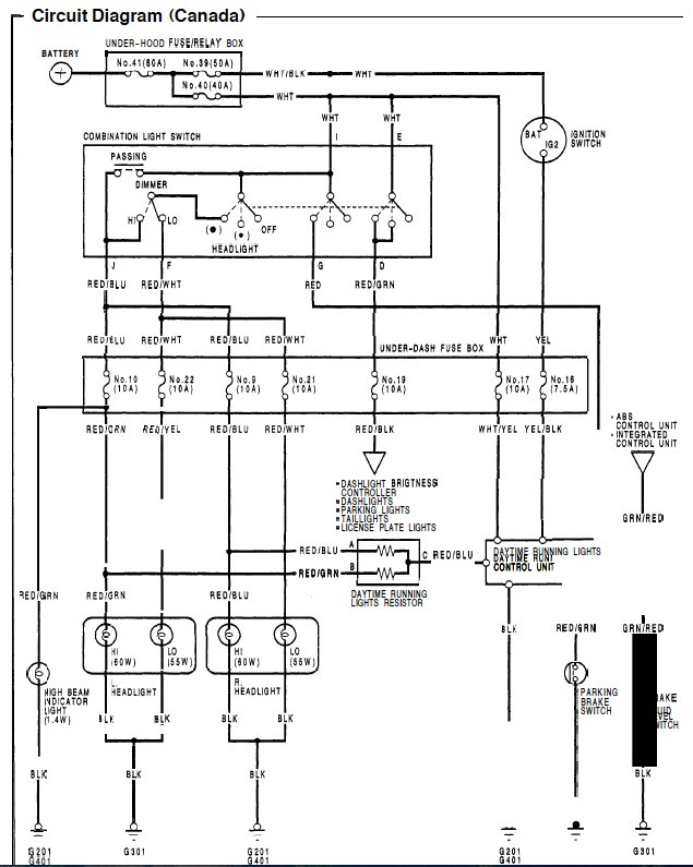 93 Civic Ignition Switch Wiring Diagram