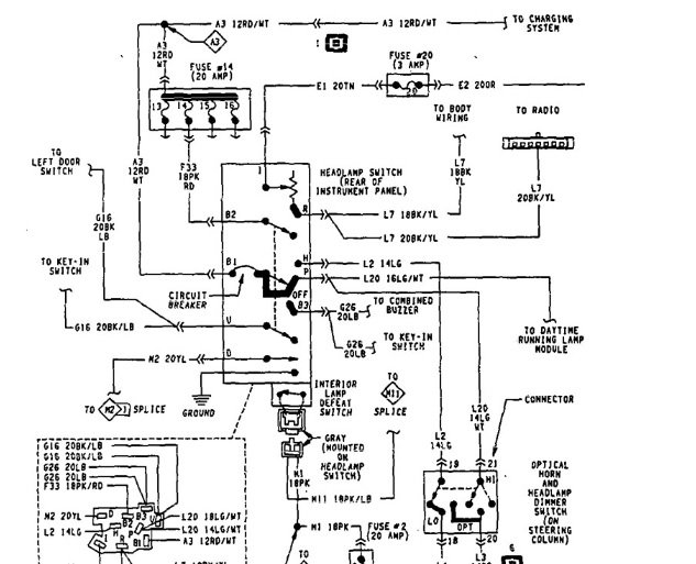 1998 Dodge Ram 1500 Ignition Switch Wiring Diagram