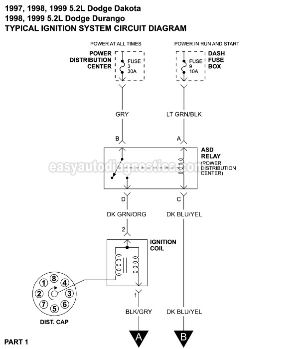 1998 Dodge Dakota Ignition Wiring Diagram