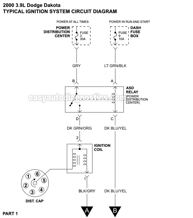 2000 Dodge Dakota Ignition Switch Wiring Diagram