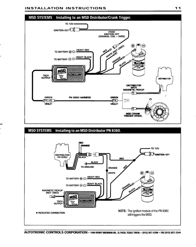 Msd Ignition Coil Wiring Diagram