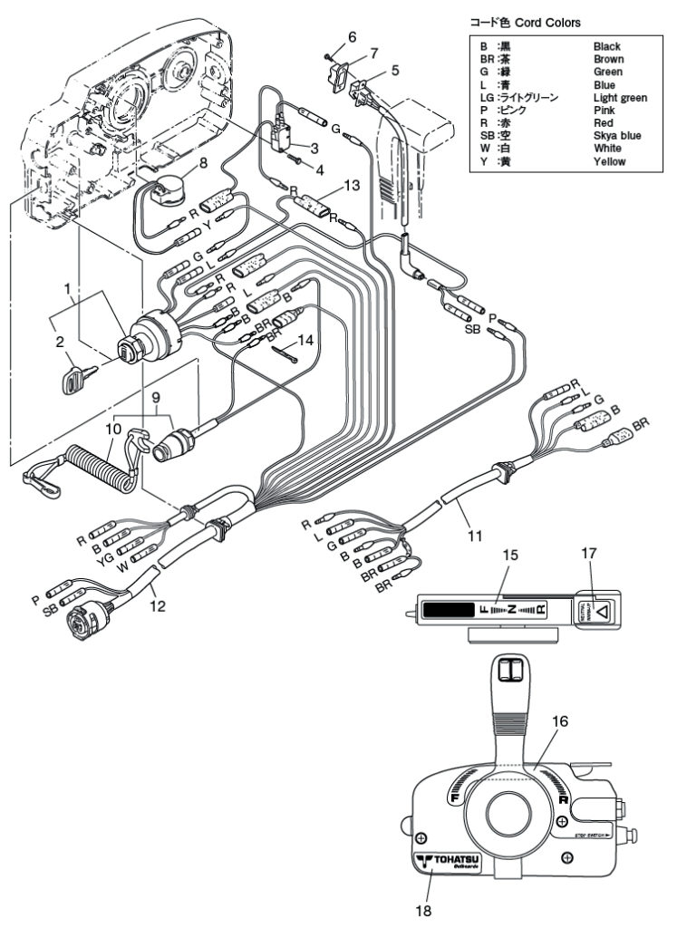 Tohatsu Outboard Control Wiring Diagram Complete Wiring Schemas