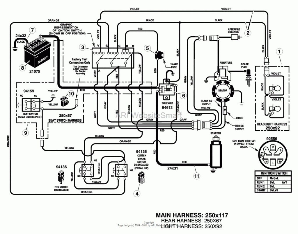 12hp Murray Ignition Switch Wiring Diagram