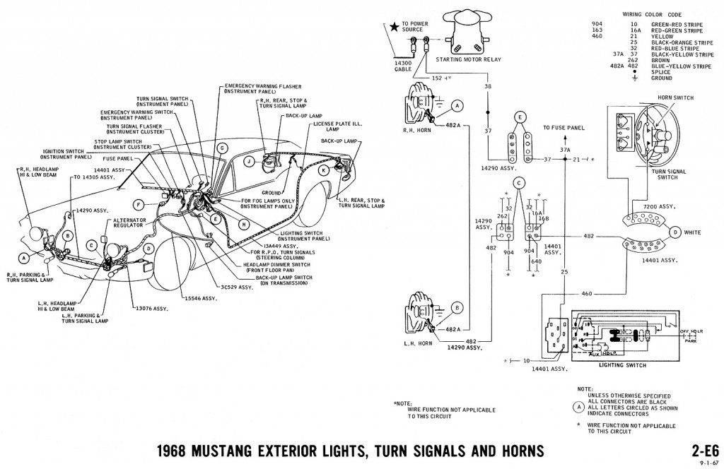 1968 Mustang Ignition Switch Wiring Diagram
