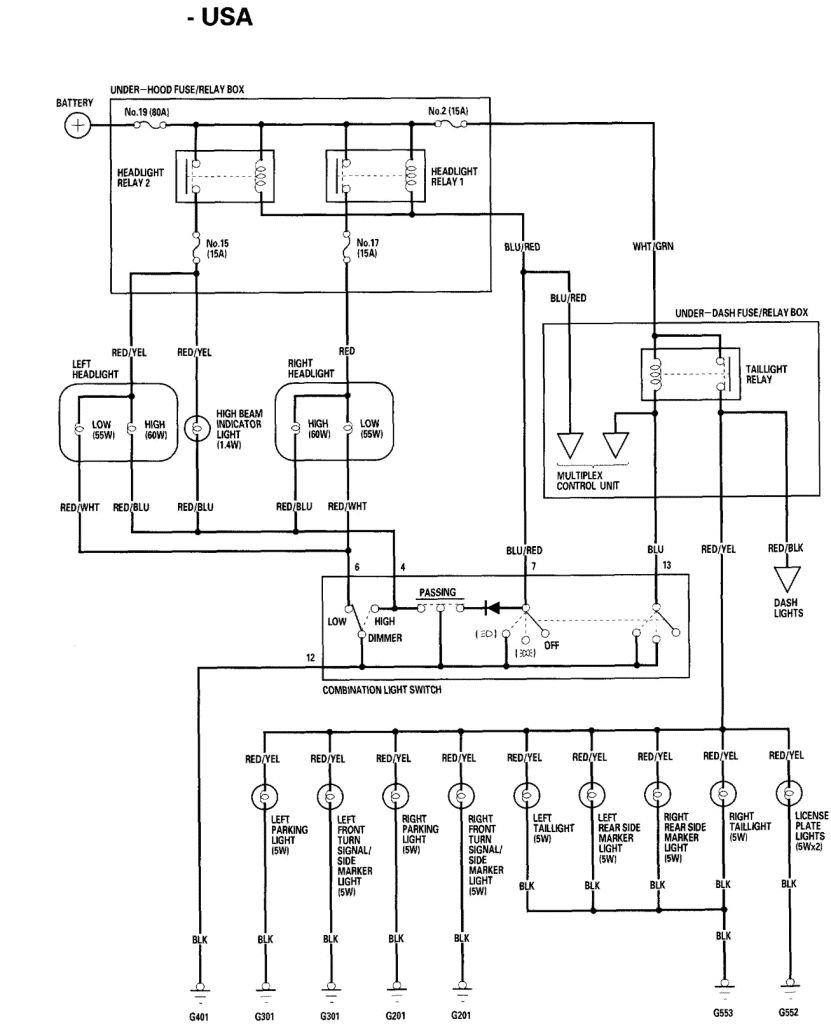 1997 Honda Civic Ignition Switch Wiring Diagram Database Wiring