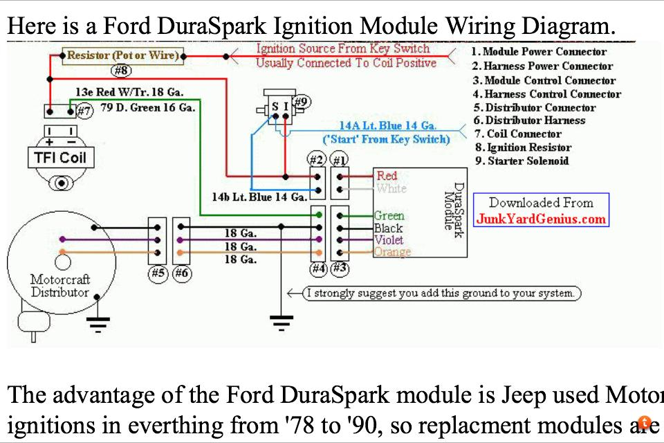 Duraspark Ignition And Painless Wiring Harness HELP CJ 8