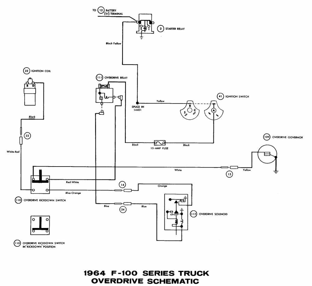 Ford F100 Truck 1964 Overdrive Wiring Diagram All About Wiring Diagrams
