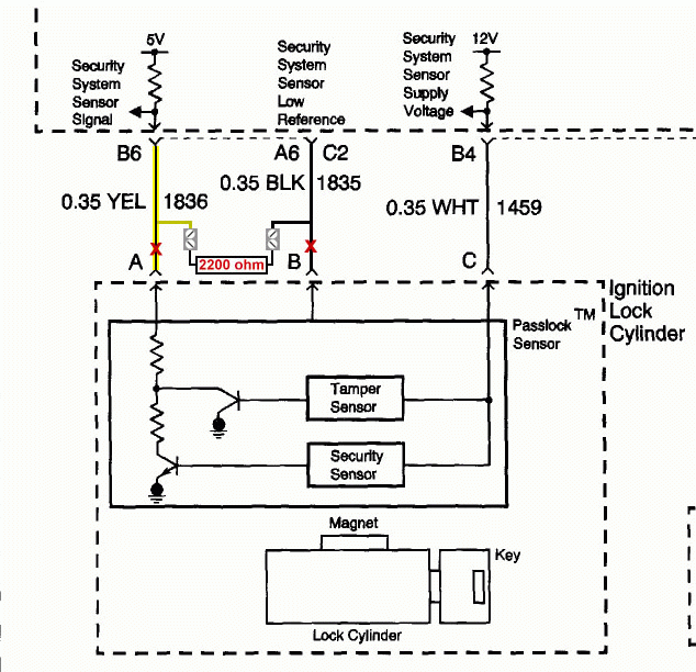 GM Passlock Security Fix Electrical Diagram Security System Ferrari