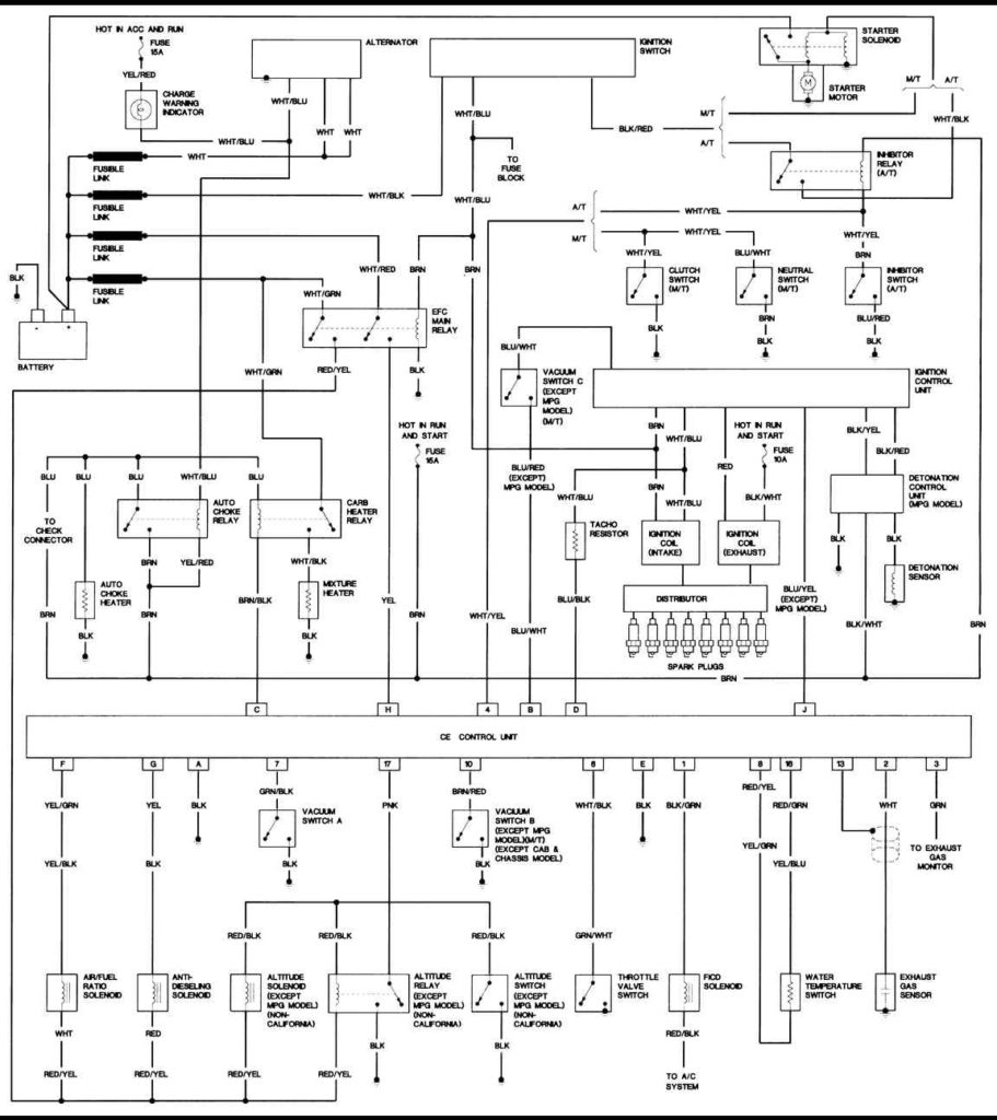 I Am Trying To Get The Electrical Diagram For A 1986 D 21 Nissan 4x4