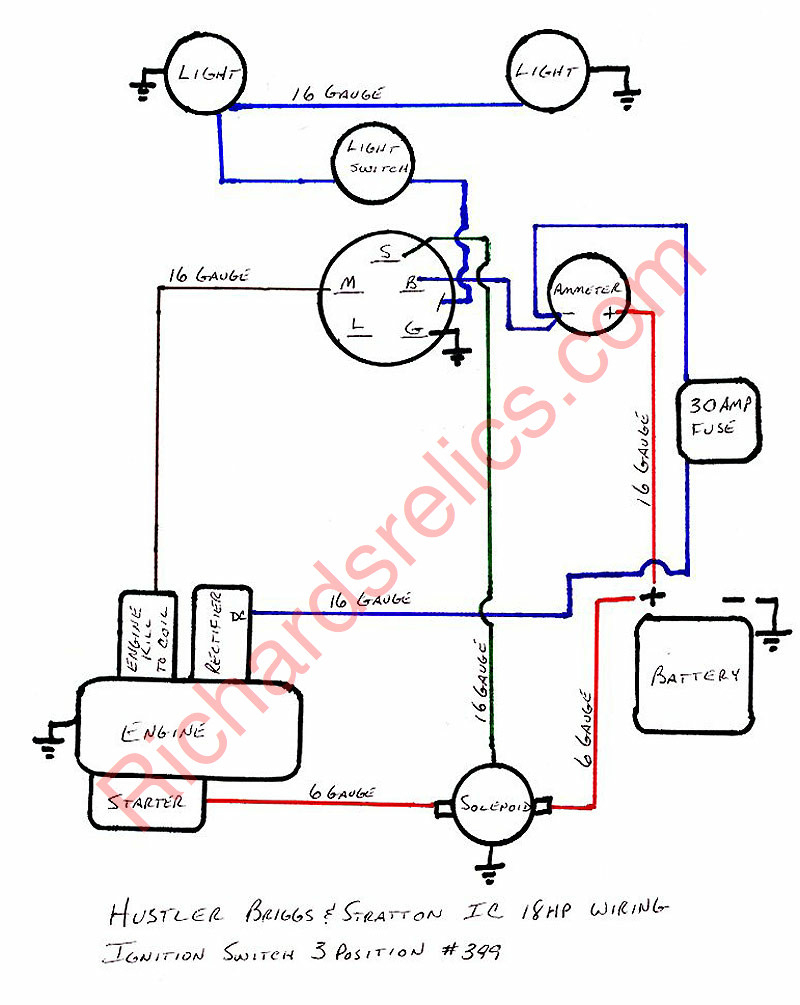 Ignition Switch Wiring Diagram For Lawn Mower