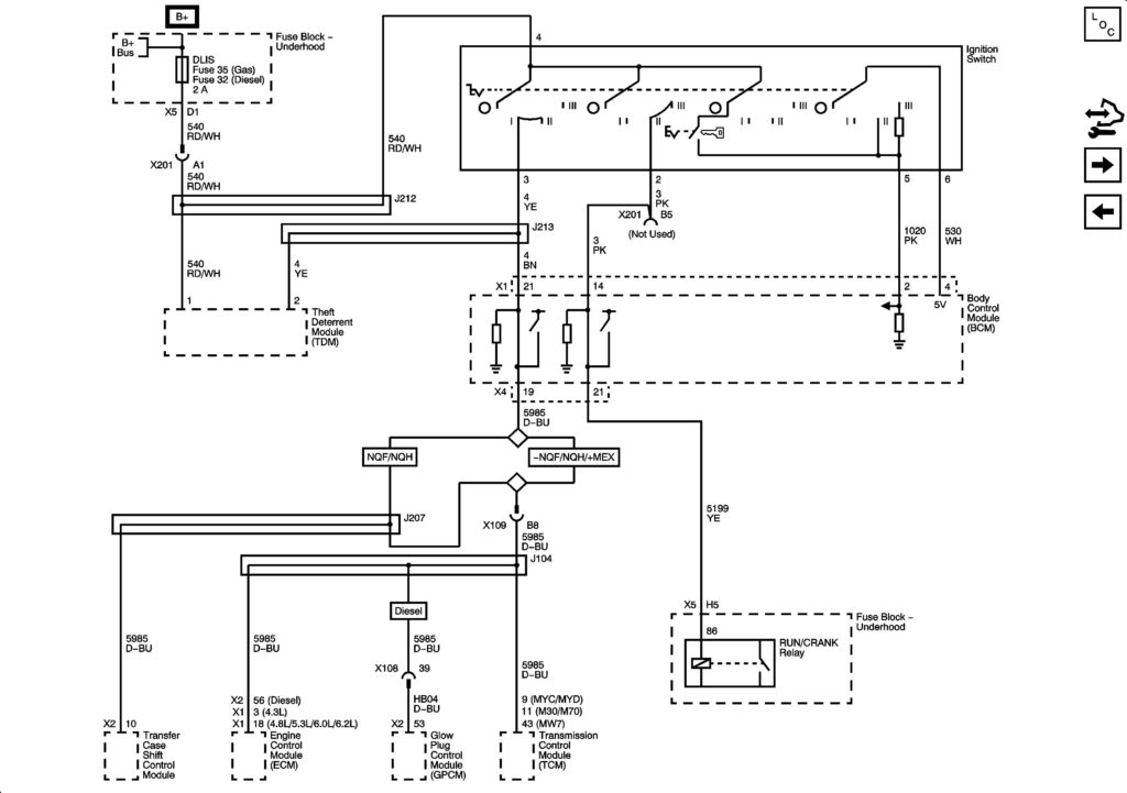 2004 Gmc Sierra Ignition Switch Wiring Diagram