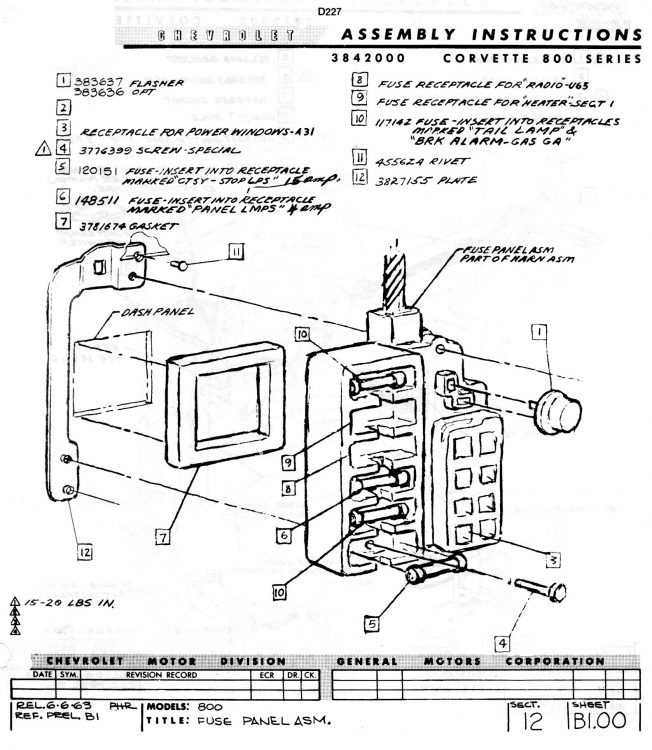 1967 Firebird Fuse Box Diagram Fuse Box And Wiring Diagram