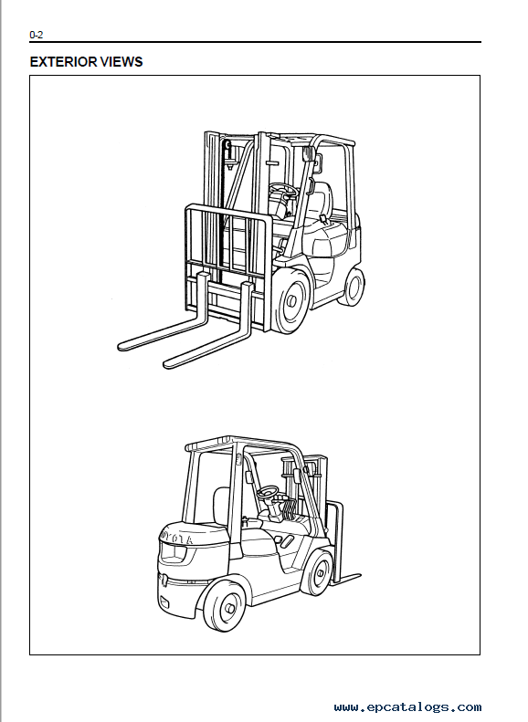 1989 Toyota Forklift 40 3fgc15 11383 Manual Pdf Countyellow