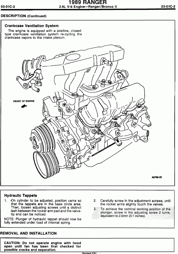 1990 Ford Ranger 2 9 Firing Order Wiring And Printable