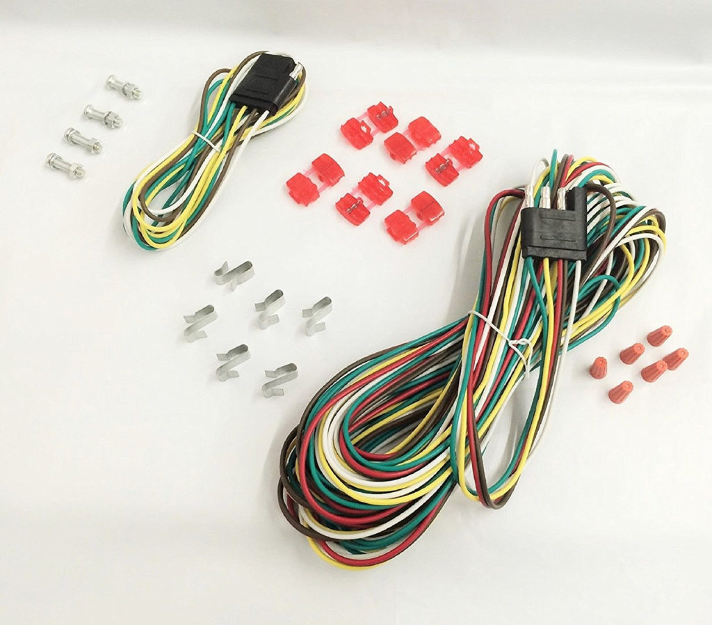 25 4 Way Trailer Wiring Connection Kit Flat Wire Extension Harness