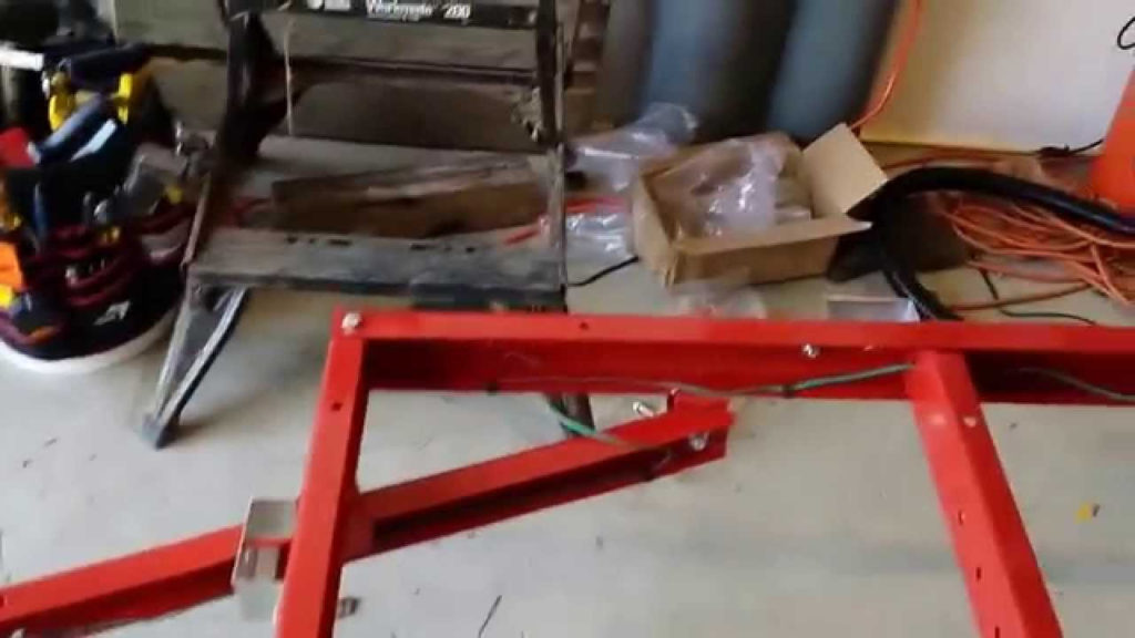 Harbor Freight Folding Trailer Build Part 2 Wheels And Wiring YouTube