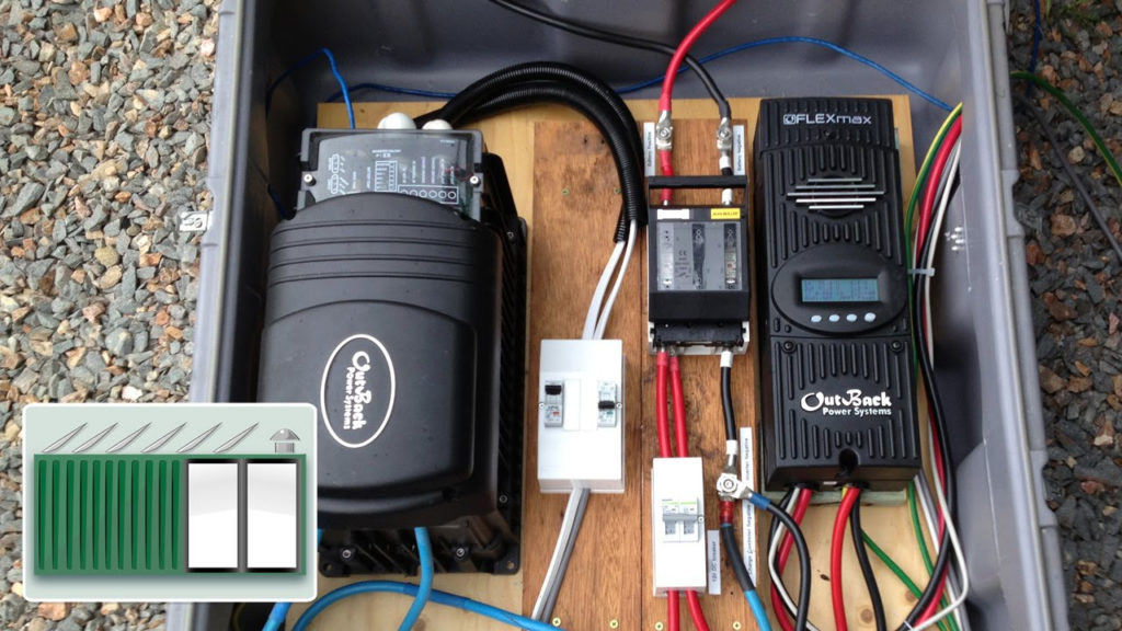 Shipping Container House Install A Charge Controller And Inverter To