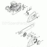 Stihl MS 231 Chainsaw MS231C Parts Diagram Chain Tensioner Sproket