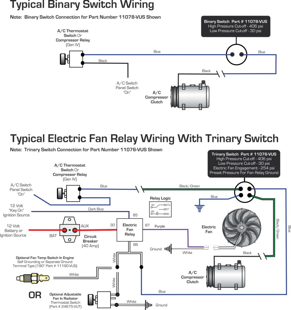 Vintage Air Blog Archive WIRING DIAGRAMS Binary Switch Trinary